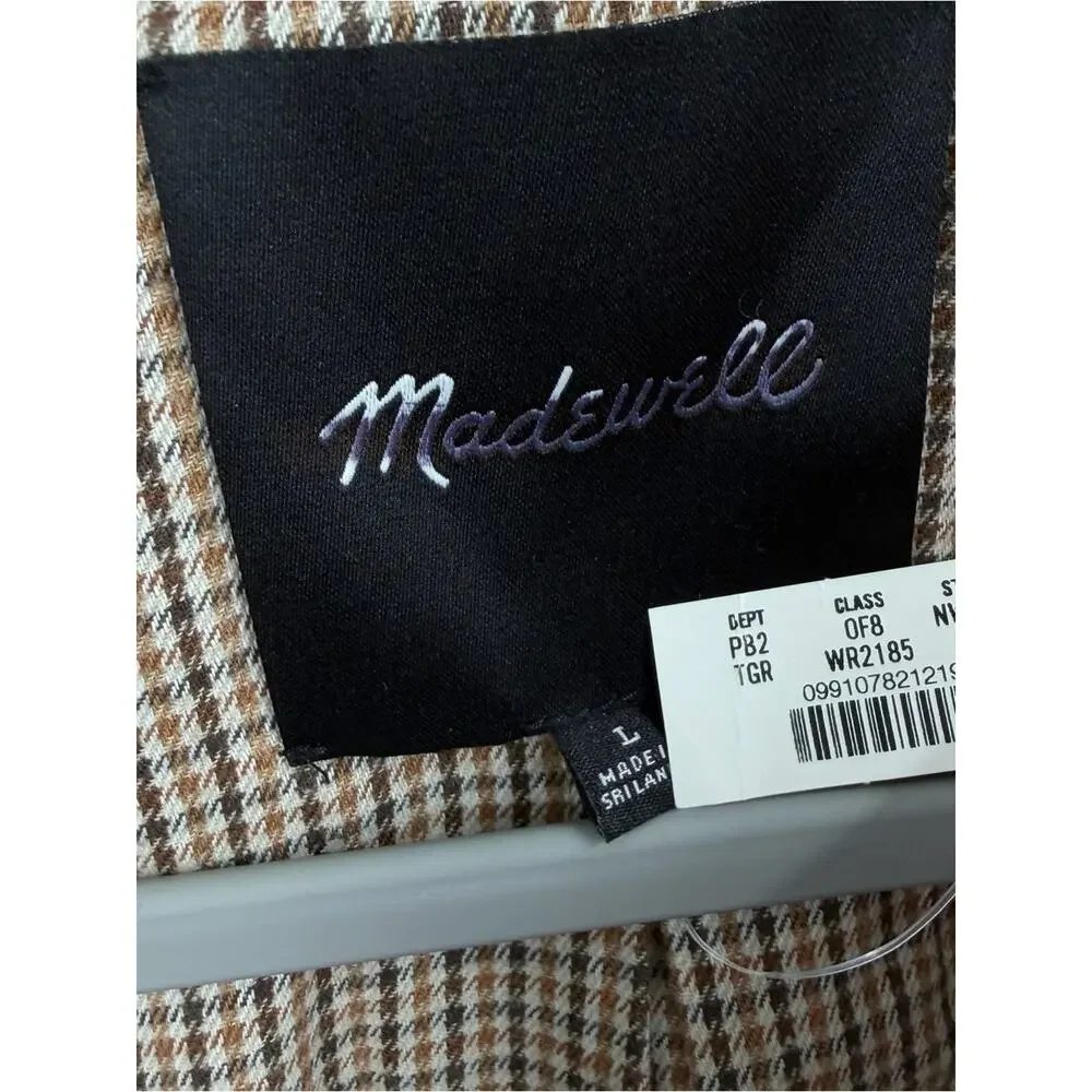 Madewell Waxed Zip-Front Jacket in trench green Size L